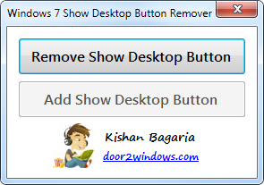 Download besplatni programi Windows 7 Show Desktop Button Remover Download besplatni programi Windows 7 Show Desktop Button Remover
