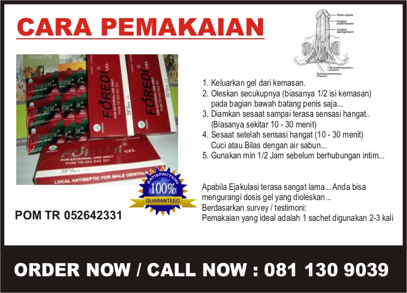 CARA PEMAKAIAN SOLUSI EJAKULASI DINI FOREDI