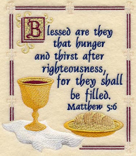 Blessed are they shall be filled Matthew 5:6(5 6) verse on catholic eucharist)Eucharist hot pic