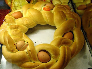 A great Variety rounded Easter bread for the Easter dinner sexy image