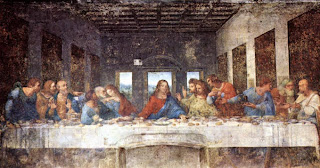 Last Supper day Jesus Christ eating with his 12 Apostles old drawing art pic