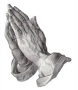 Christian clipart of praying hands in worship to God religious image download for free 