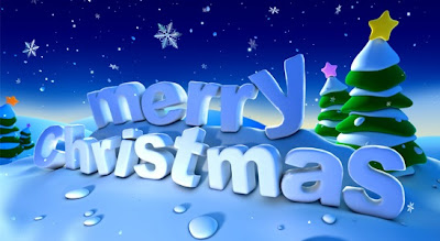 Beautiful Ice snow Merry Christmas white letters at Christmas trees with Ice background Christian Christmas image download for free