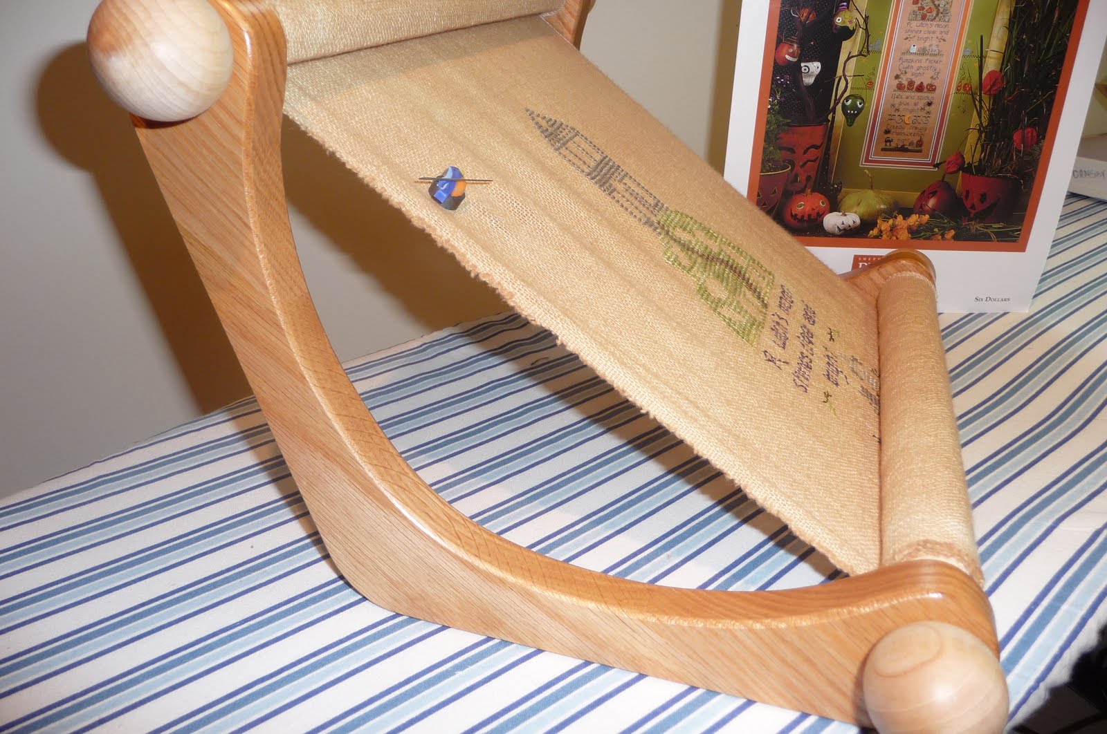 Stitching Between the Lines Lap Frame