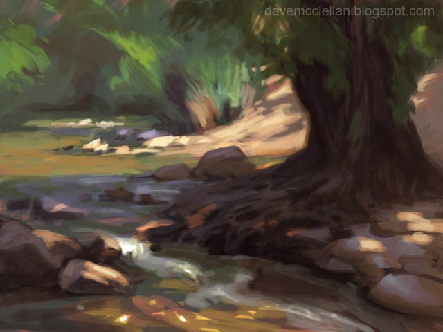 creek sketch