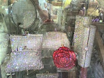 Bolsos de cristal de ewaroski nuestra colección de bolsos joya en tono plata y la rosa roja especta