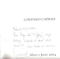 Dedicatoria del catalogo de abril del 2004