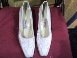 Replica del zapato de la Infanta Cristina el día de su boda