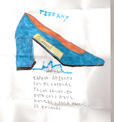 Zapato para hacer de necargo diseño Tiffany.