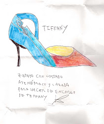 Zapato para hacer de encargo de la zapatería Tiffany.