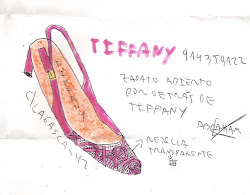 Zapato abierto por detrás Tiffany con rejilla transparente.