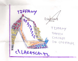 Tiffany.zapato cuajado de cristales.