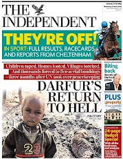 UK daily print INDEPENDENT 12 March 2008