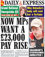 Daily EXPRESS, London, front page, Thursday 3 April 2008