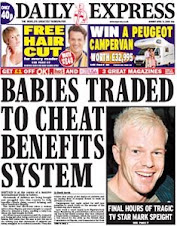 London DAILY EXPRESS, Monday 14 April 2008