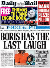 London Daily Mail a 'London mayor election' frontpage