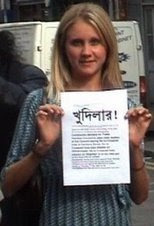 KHOODEELAAR! supporter in a demo in Hanbury Street and Brick Lane