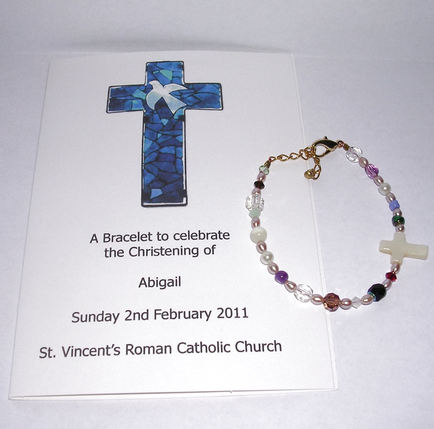 Creative And Faithful Christening Bracelet (Christian bracelet)