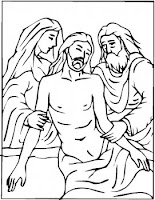 Descent from the Cross Coloring Sheet