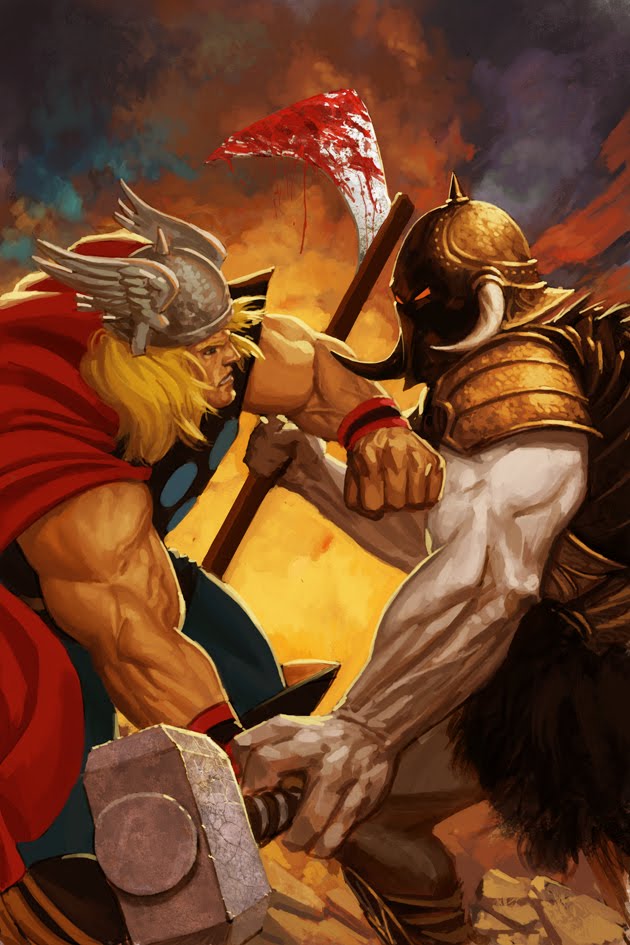 The Art of Jarreau Wimberly: Thor Vs The Death Dealer