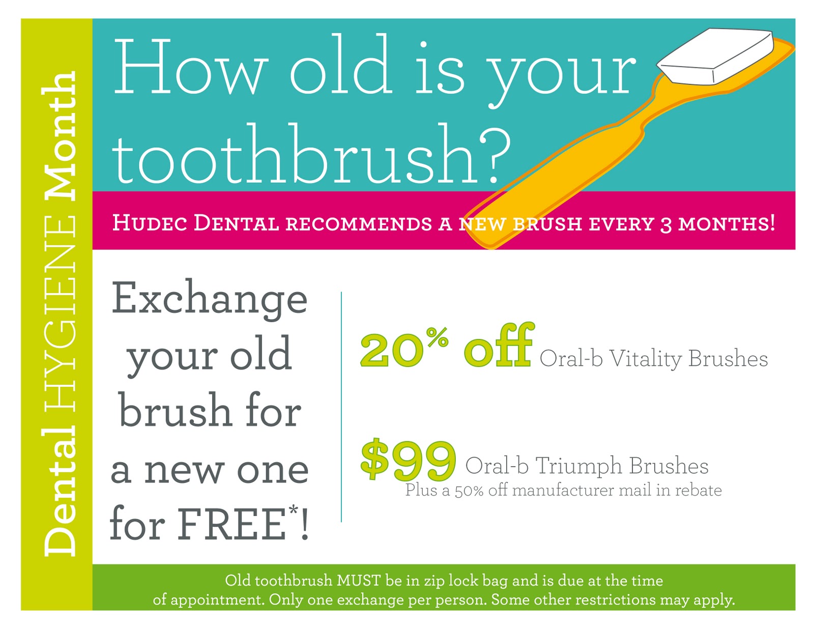 Hudec Dental Fall Newsletter October Promotion