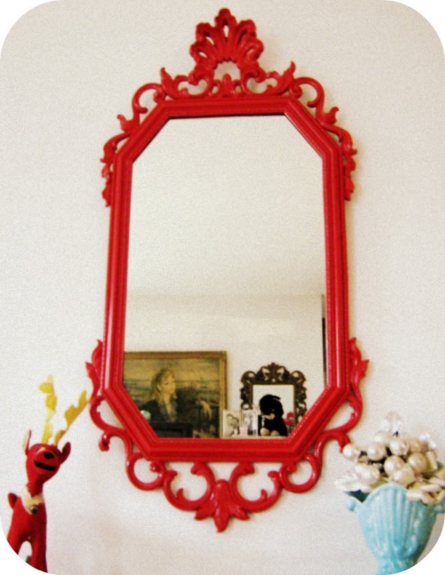 Shabby Vintage Mom Red Wall Decor♥