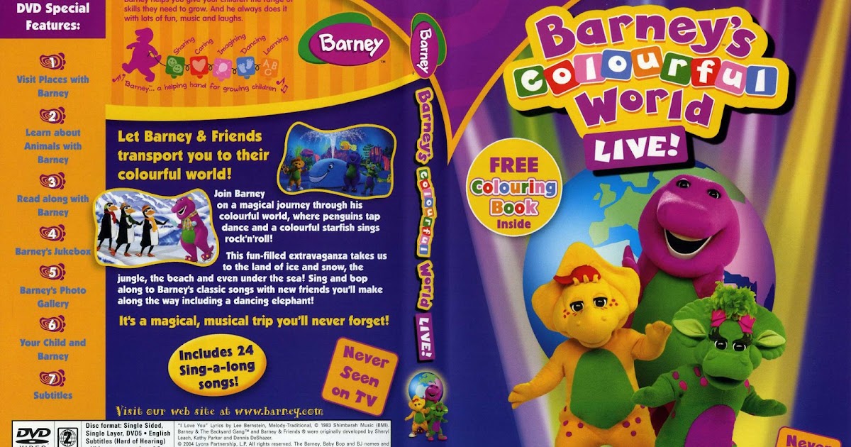 INFANTILES: BARNEY Y SU MUNDO DE COLORES