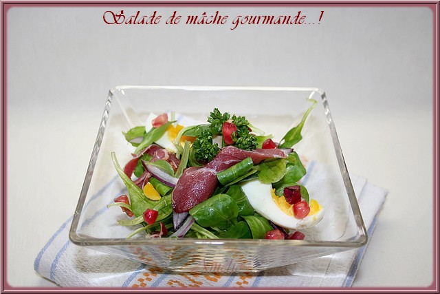 LA TABLE LORRAINE D'AMELIE: SALADE DE MÂCHE GOURMANDE