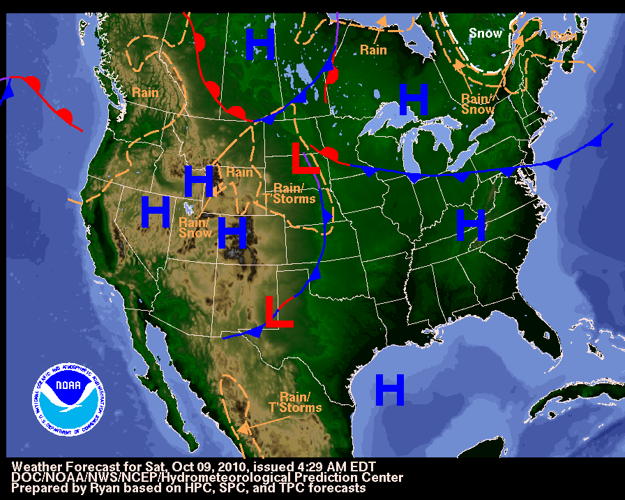 10 Day National Weather Map Forecast Map of world