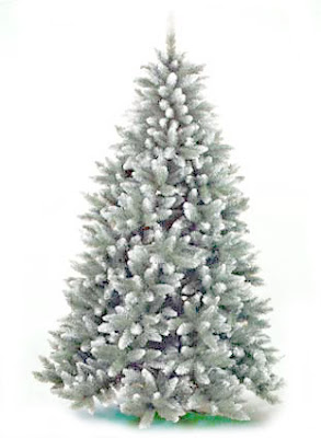 frosted artificial christmas trees