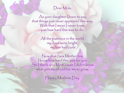 love poems for mums. i love you mom poems from