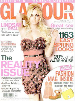 Lindsay Lohan Glamour Magazine