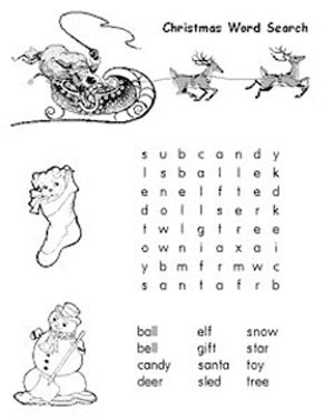 Christmas Crossword on Days 2012  Christmas Word Search Puzzles