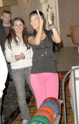 Rihanna Bowling Alley London Pictures