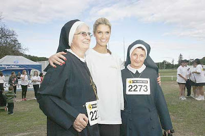 Delta Goodrem Joins 'Nun's Run' Charity Run Pics
