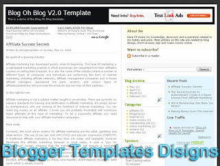 Theme Blog Oh Blog V2.0 Blogger Templates XML