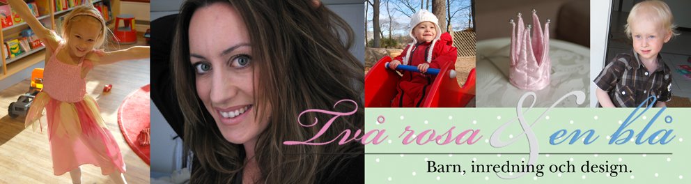 Två rosa & en blå