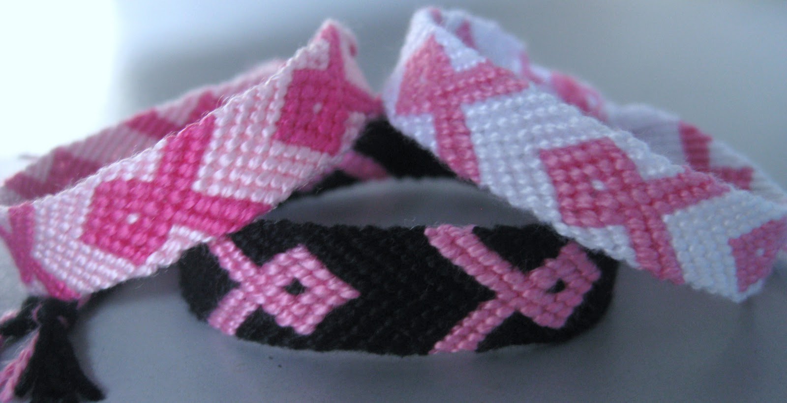 A colorful collection of handmade friendship bracelets... October is