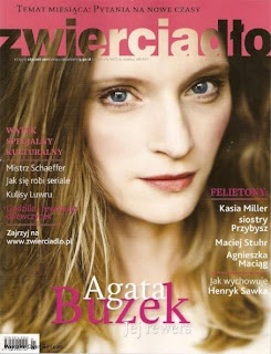 Agata Buzek On January Polland Magazine Zwierciadlo Cover Page