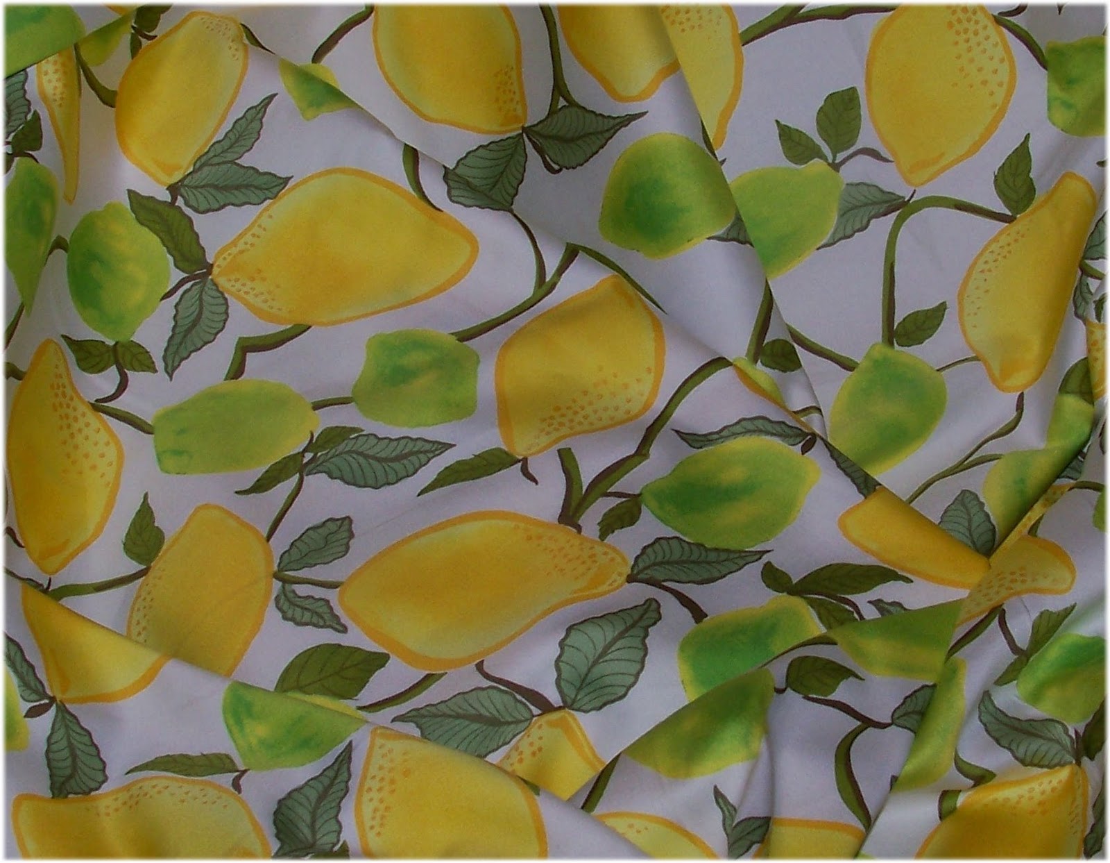 Lemon Print Fabric