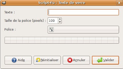 script-fu gimp interface saisie données