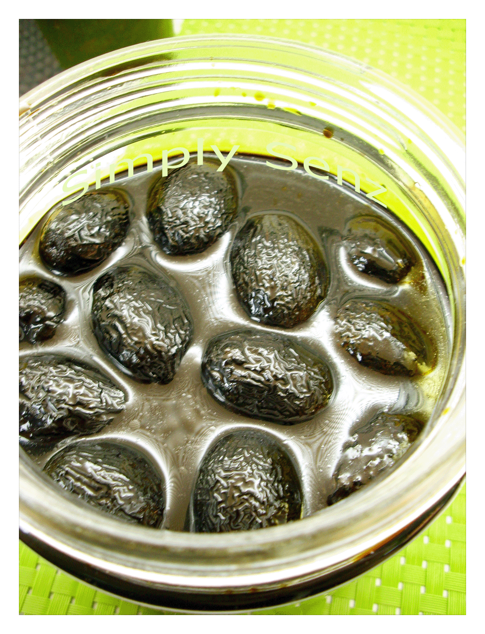 Simply Senz Homemade Fermented Olive Black Vinegar & Recipe