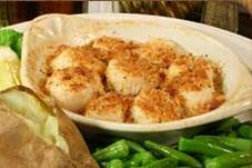 Broiled scallops