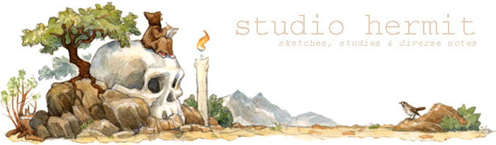 Studio Hermit - sketches, studies and diverse notes