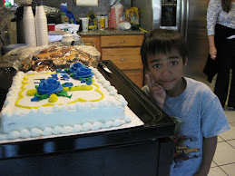 Alex with his cake