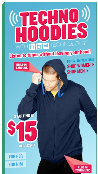 old navy techno hoodie