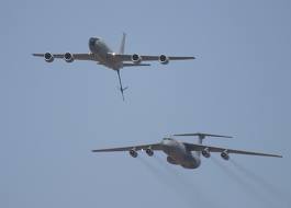 Boeing KC-135R Stratotanker and Lockheed C-141B Starlifter