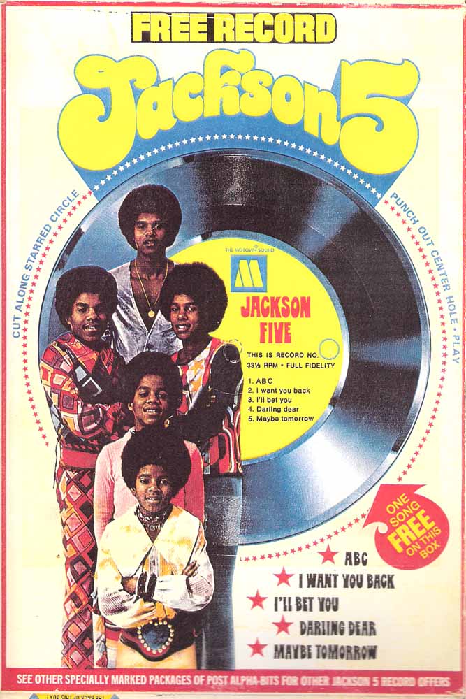 J5 Collector Get the Jackson 5's Hits on Sugar Crisp