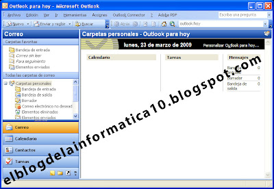 pantalla microsoft outlook