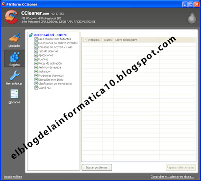 Limpieza del ordenador con CCleaner